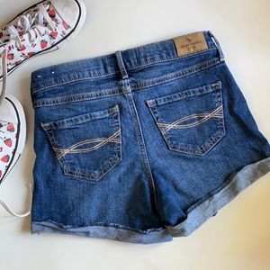Abercrombie Kids high rise shortie shorts